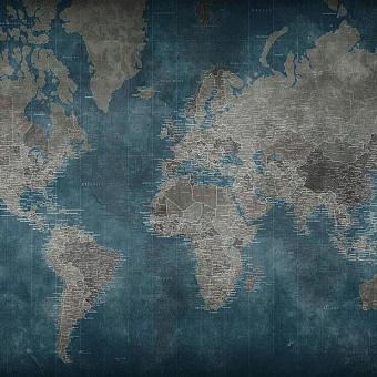Текстильные обои Factura World Map 9 T коллекции 2022