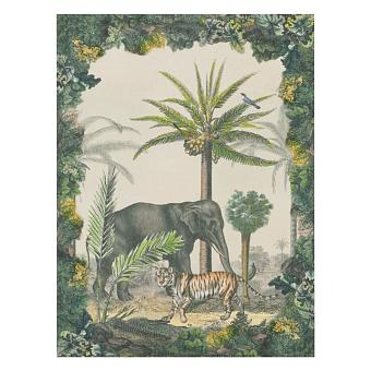 Плед BLJD5007, Palm Trail, Sepia, John Derian 130 x 180 см 