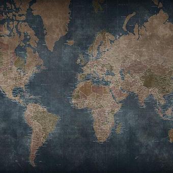 Текстильные обои Factura World Map 6 T коллекции 2022