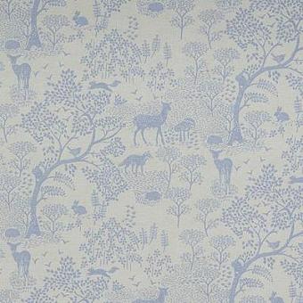 Ткань Porter & Stone Woodland Life Blue коллекции Animal Kingdom
