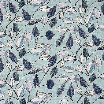 Ткань Fryett's Jardin Leaf Seafoam коллекции Jardin Leaf & Jardin Stripe