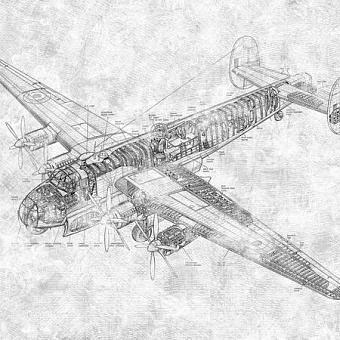 Виниловые обои Factura Drawing Plane 3 V коллекции Kids