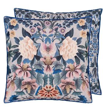 CCDG1384, Ikebana Damask, Slate Blue, Designers Guild