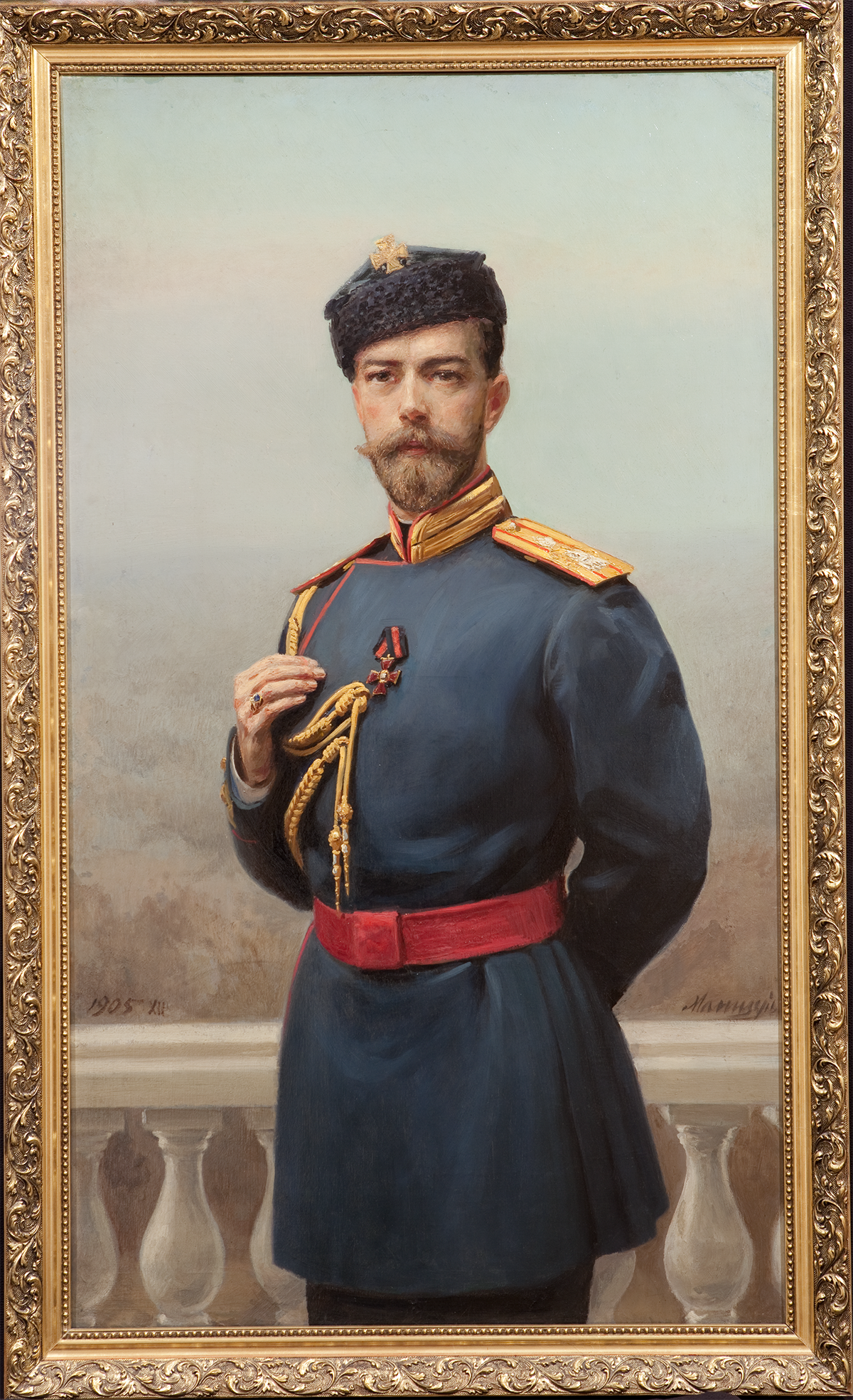 Генрих Матвеевич Манизер. Портрет императора Николая II. 1905 г. ГИМ.